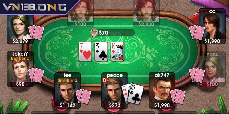 Chọn Bet Size Poker VN138 Cách Chọn Kích Thước Cược Chuẩn 2 Đặt cược nhỏ trên board khô
